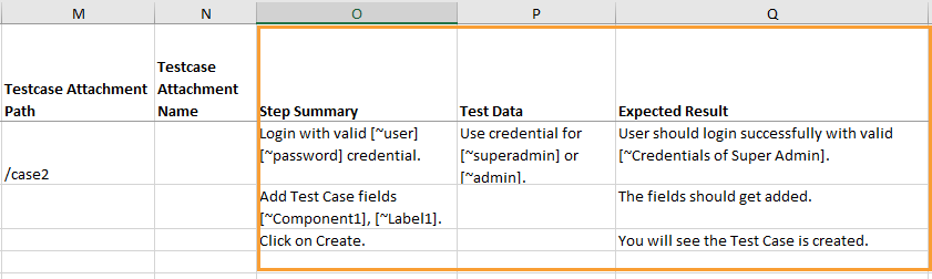 Parameters in Sample File