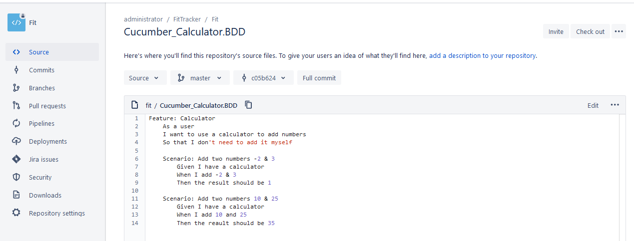 Push BDD Code