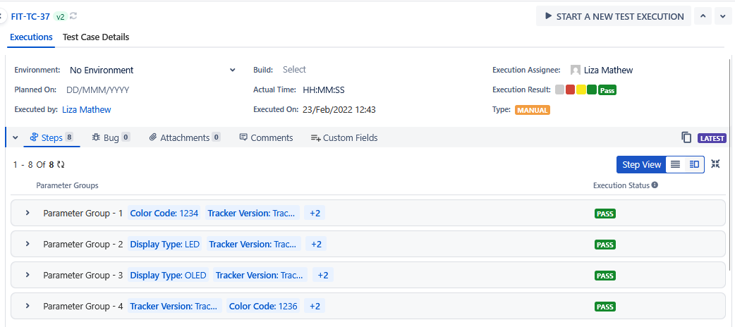 WhatsNew Parameter Combination