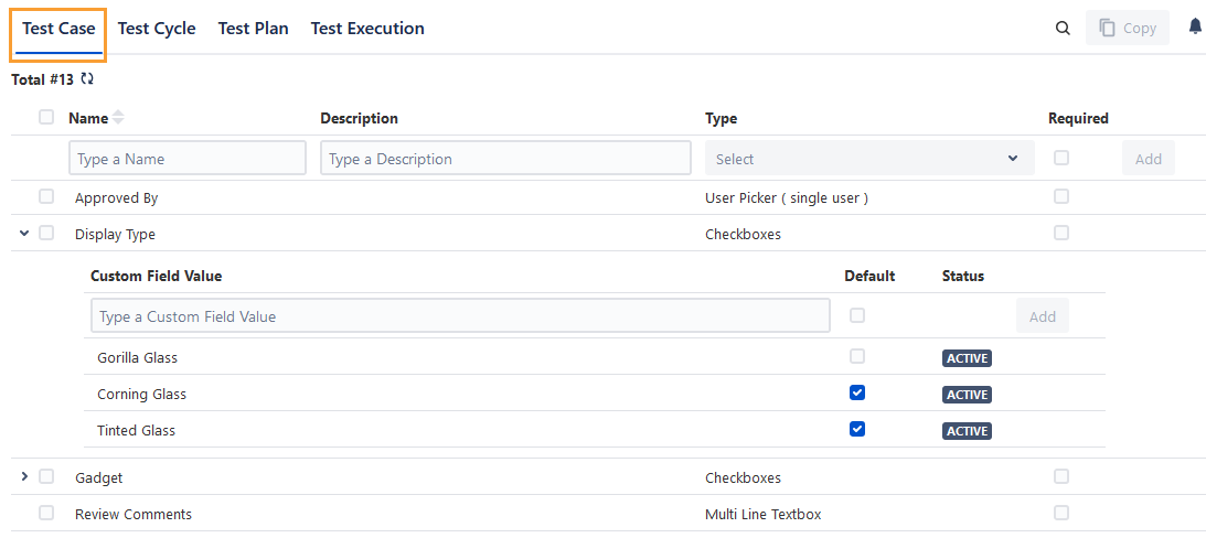 Add Custom Fields