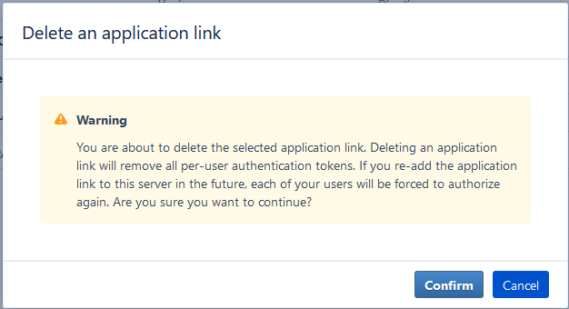 Delete Confirmation App Link