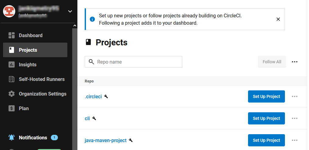 CircleCI Set Up Project