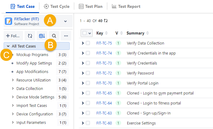 Test Case Organization