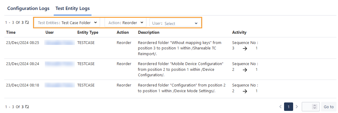 Reorder Folder Audit Logs