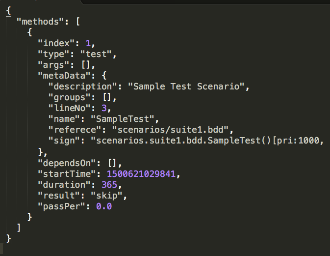 QAF Example of Meta Info