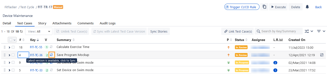 Click Sycn Icon