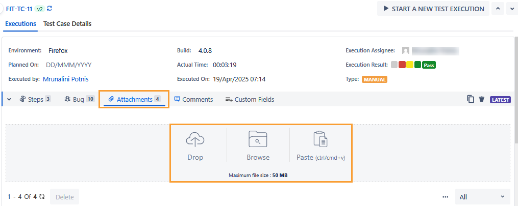 Attachment on Grid View