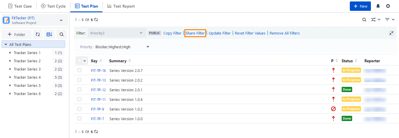 Share Public Filter URL