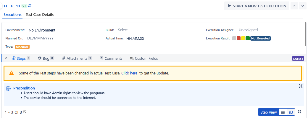 Parameters Sync Steps