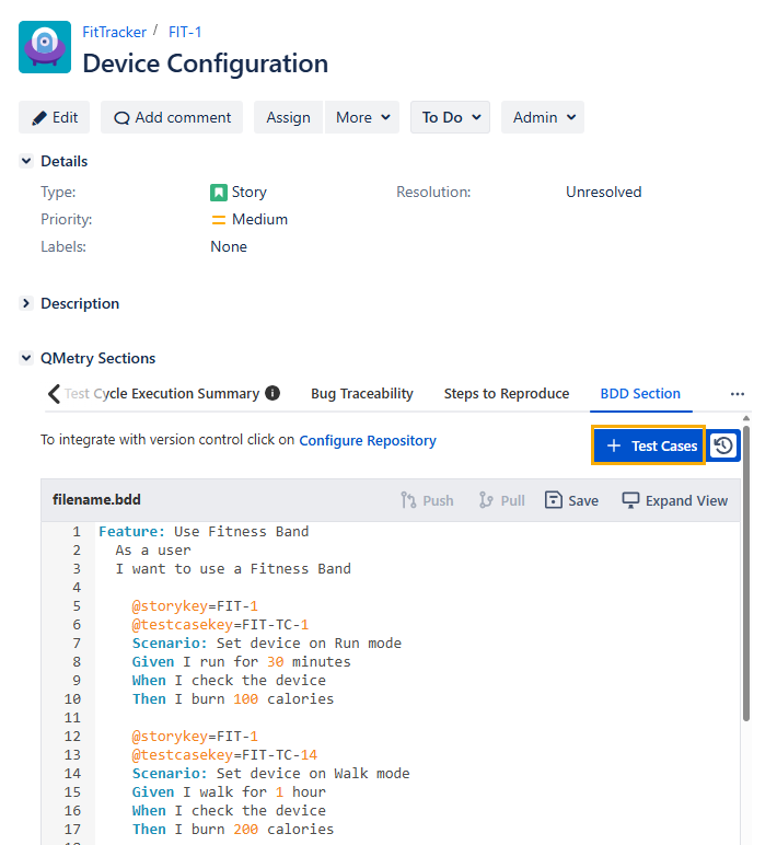 Create TC Button