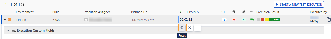 Reset Stop Watch