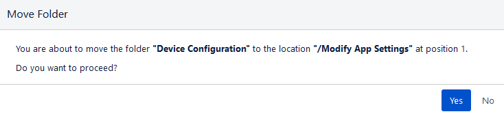 Move Folder Confirmation