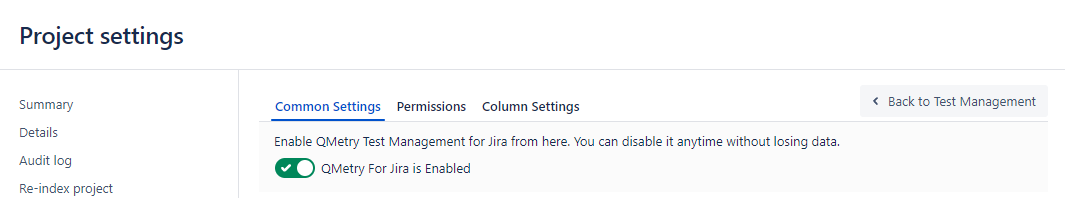 Enable QMetry Features for Jira Project