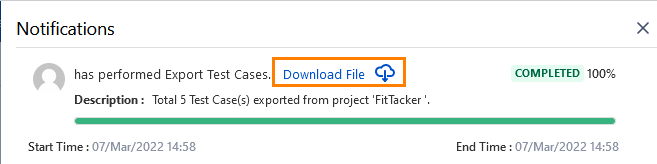 Donwload Test Case File