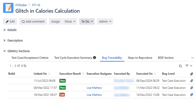Defect Traceability in Jira