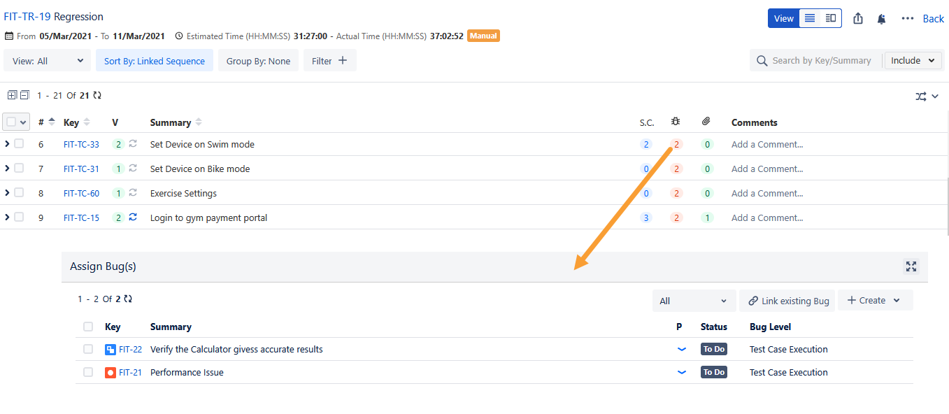 Linked Subtask