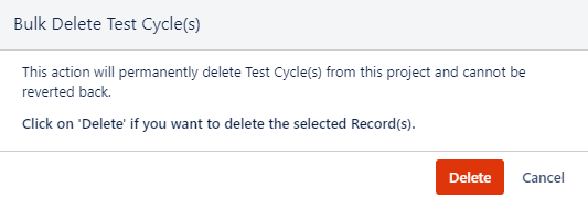 Bulk Delete Confirmation
