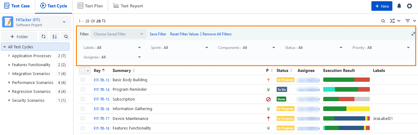 Customize View Using Filters