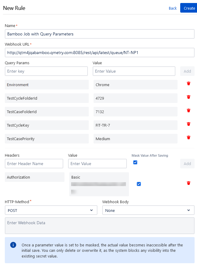 Bamboo Config CI/CD With Query Parameters