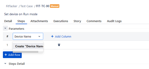 Add Parameter Value