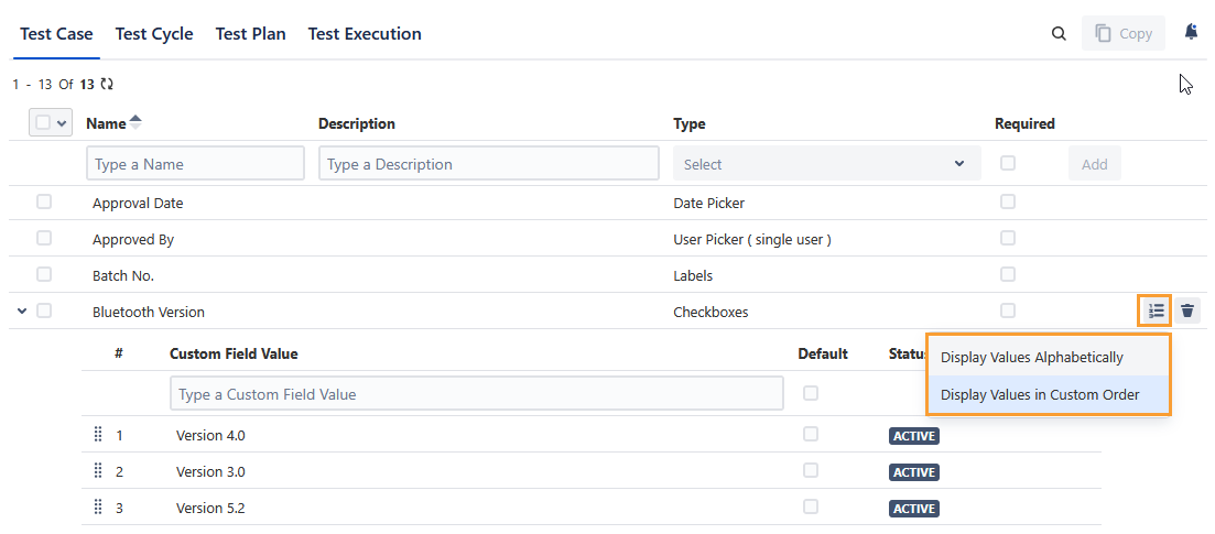 Sort List Values