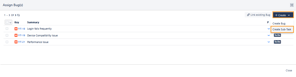 Create Subtask