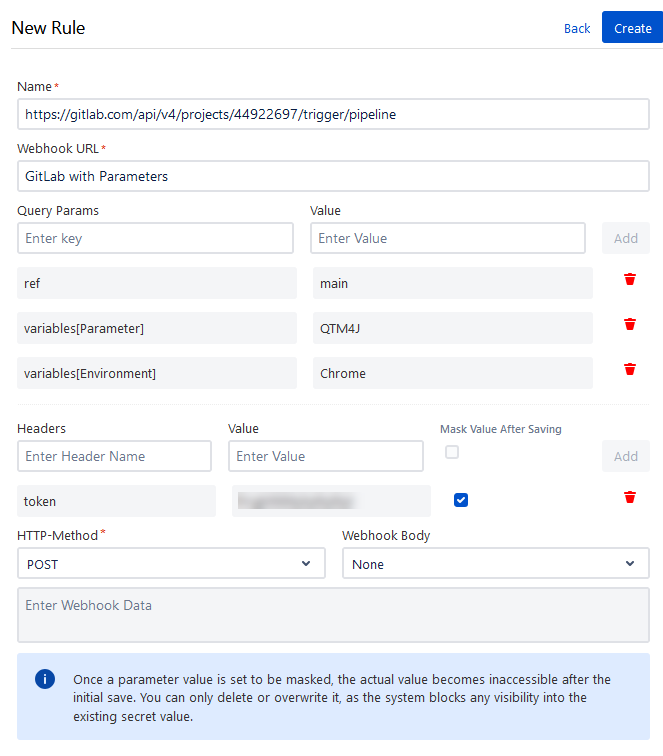 GitLab Config Rule With Query Parameters