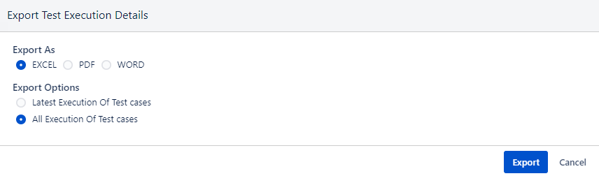 Format to Export