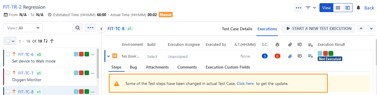 Shareable Test Step Sync