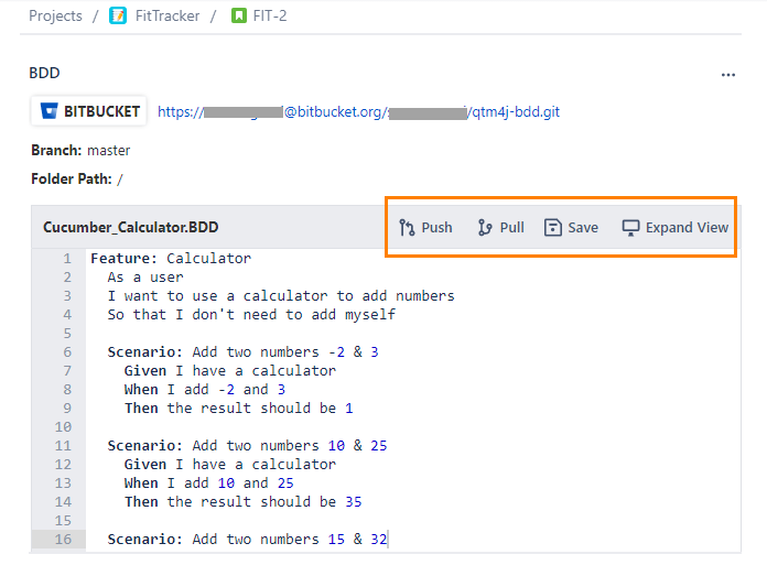 BDD Quick Options