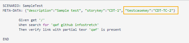 QAF Test Case Reusability