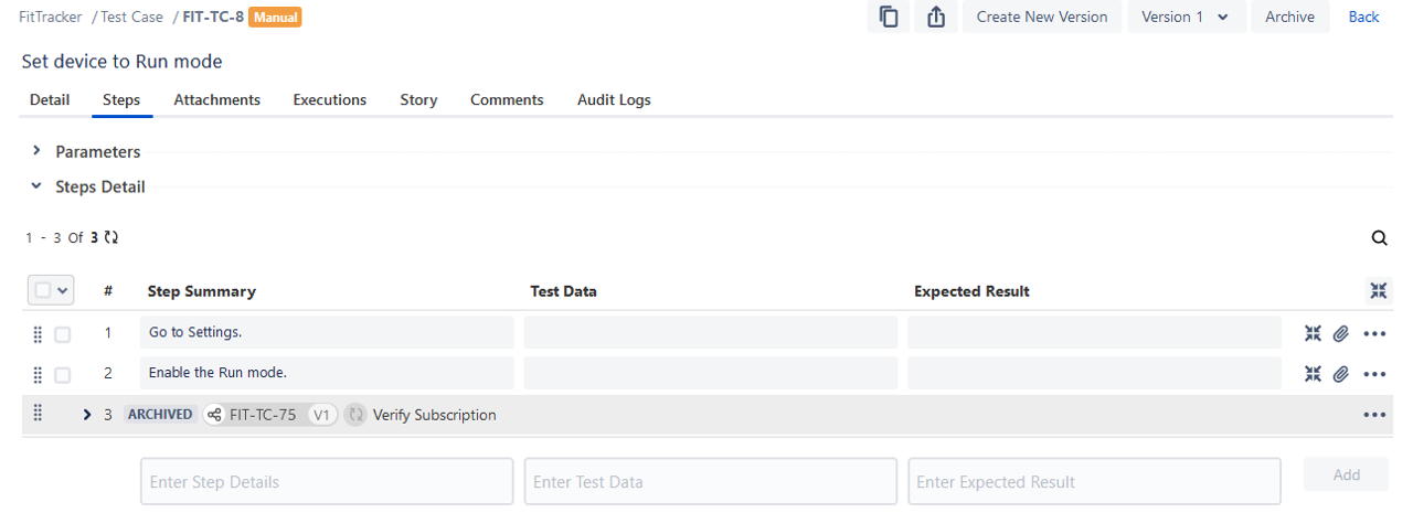Archived Shareable Test Step