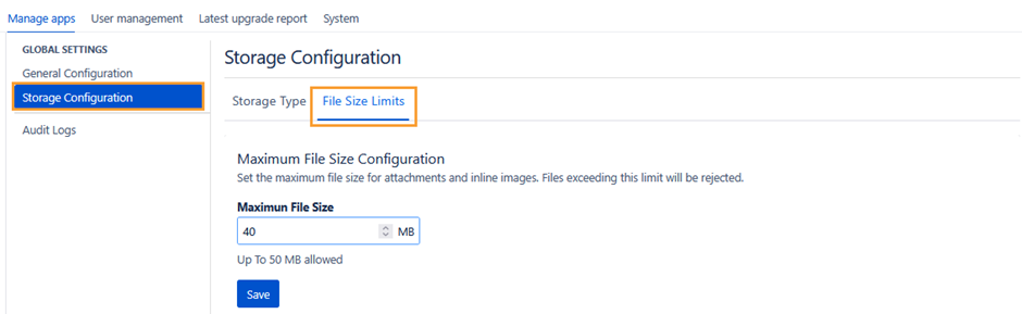 File Size Limits