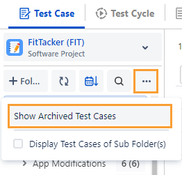 Show Archived Test Cases