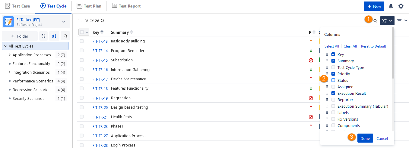 Hide Columns