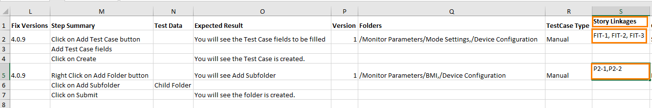 Story Linkages in Sample File